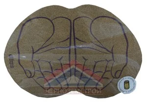 Коврик для бани Пробковый "ЛАДОНИ" 43*30