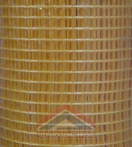 Сетка стеклотканевая "Для стяжки" 10 х 10 мм, 110 гр/м.кв 1,0 х 50 м