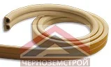 Уплотнитель промышленный D-12 х 14 белый 40 м/п