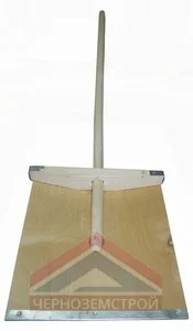 Лопата снег. с черенком 380*380 мм фанерная